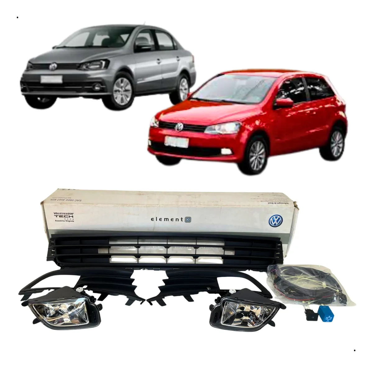 Kit Completo Farol Milha Gol Voyage G6 - 5u0052184e