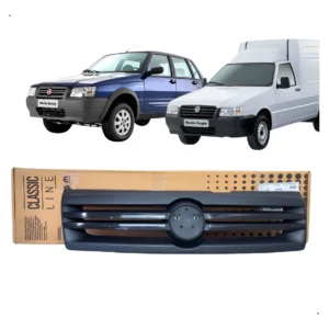 Grade Para-choque Dianteiro Uno 2006/2012 Novo Original Cinza-escuro Ambos Os Lados