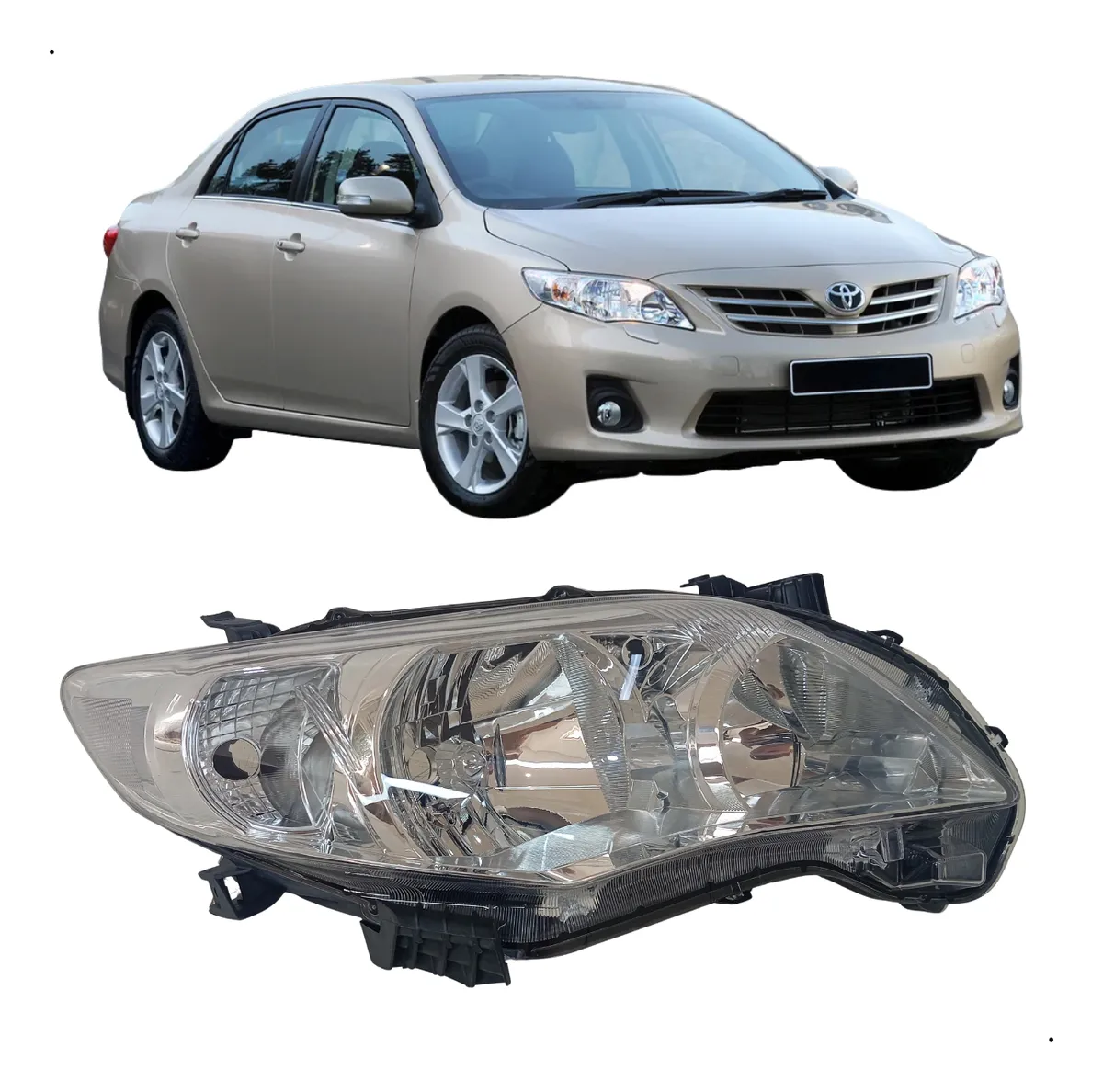 Farol Direito Corolla 2012 2013 2014 Genuina Arteb Direitopassageiro