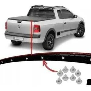 Friso Tampa Traseira Saveiro G5 G6 G7 2009 - 2021