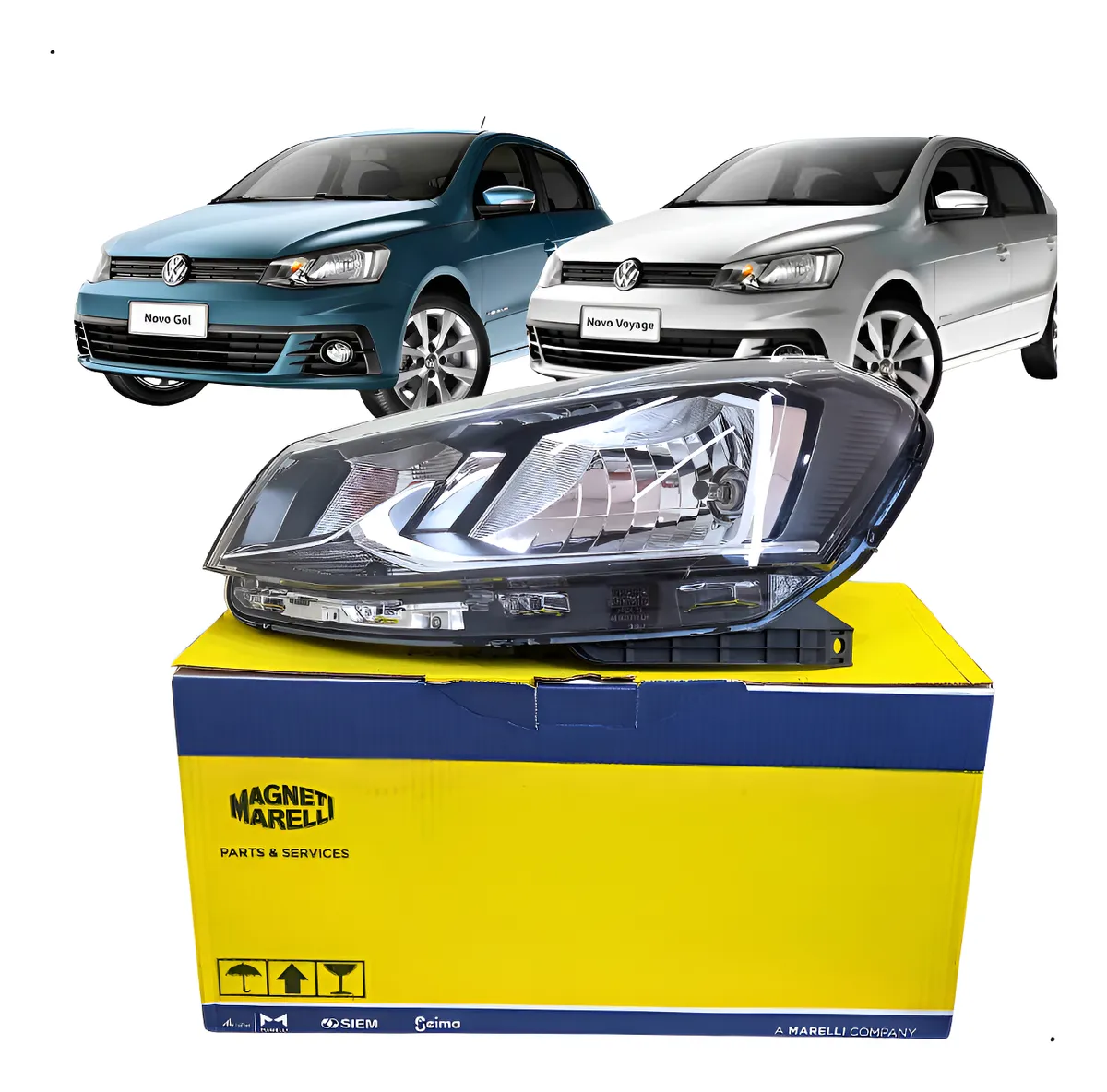 Farol Gol Voyage G7 2017 A 2022 Esquerdo Magneti Marelli Esquerdo/motorista