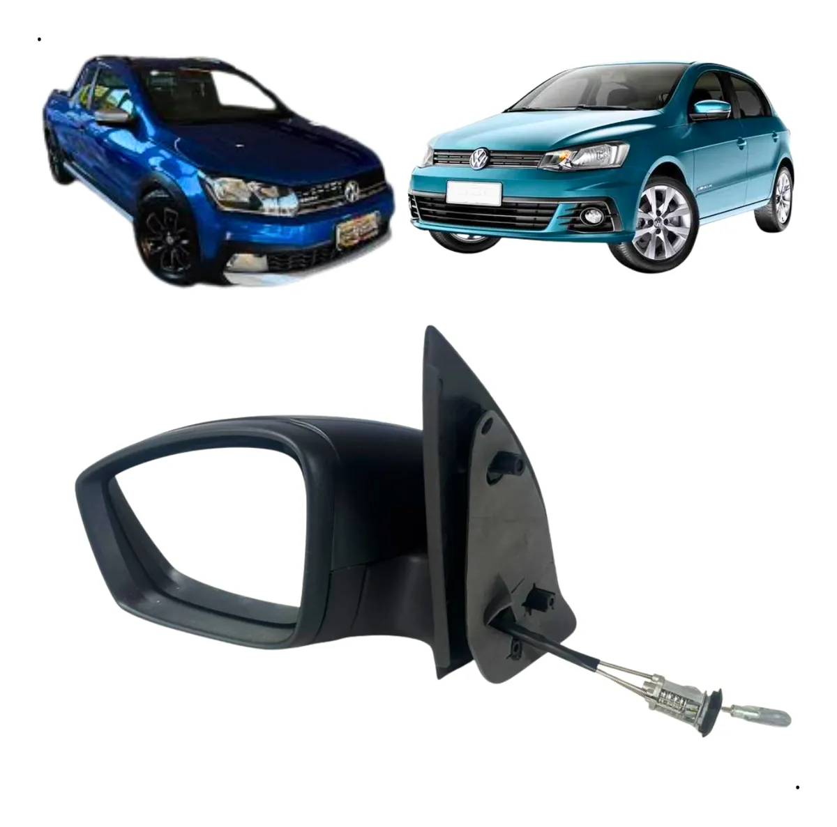 Retrovisor Esquerdo Manual Vw Saveiro Gol G6 G7 G8