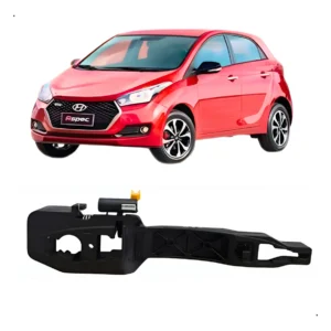 Base Maçaneta Dianteira Direita Hyundai Hb20 2012 - 2018 Preto