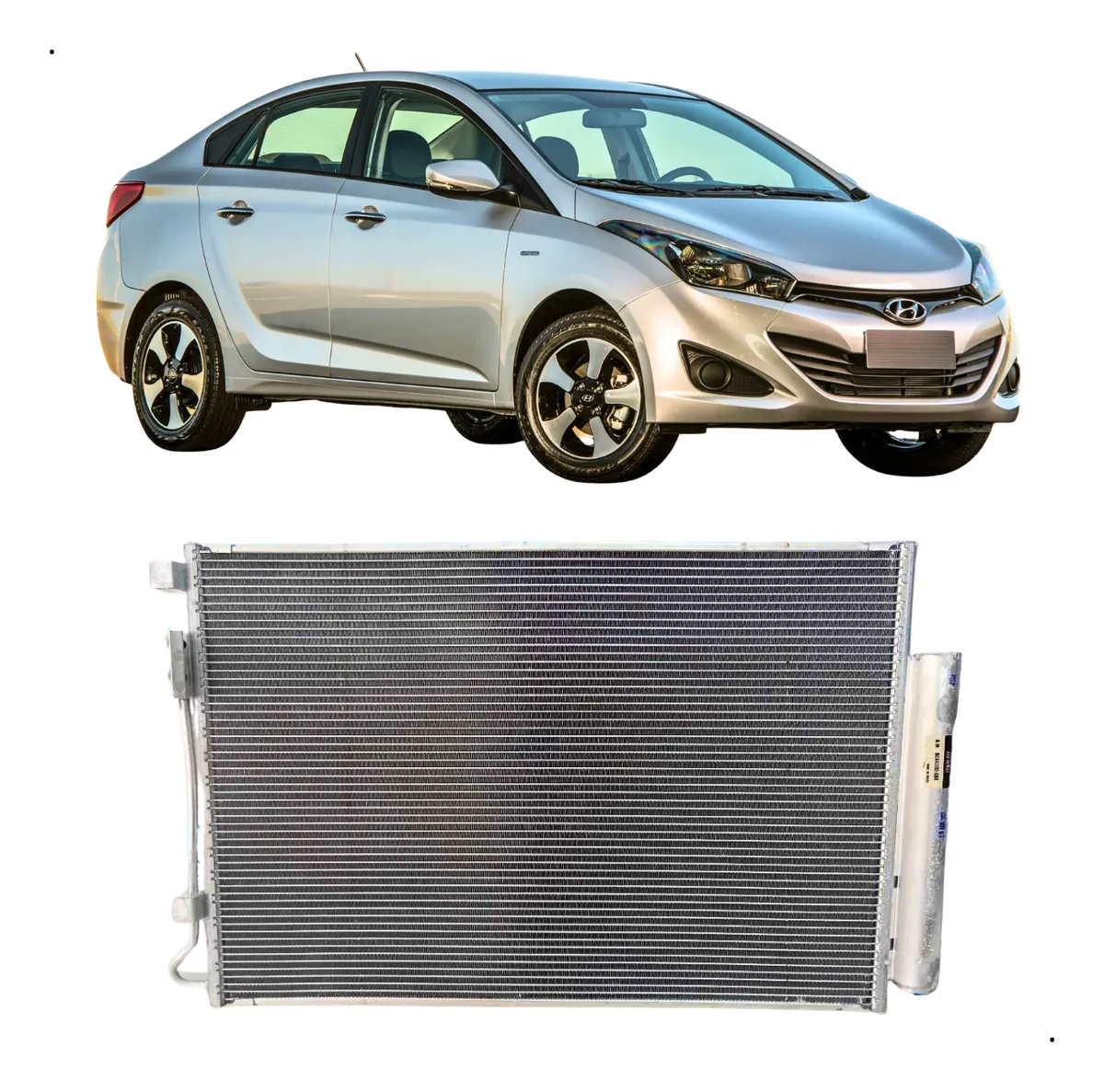Condensador Hyundai Hb20 2012 À 2019 Doowon 976061s000