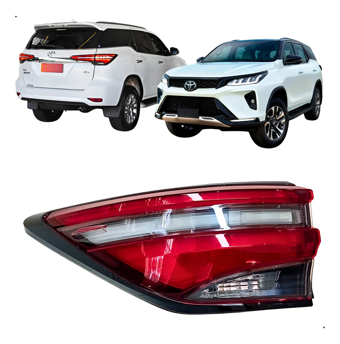 Lanterna Traseira Lado Esquerda Hilux Sw4 2021 À 2025 Esquerdo/motorista Vermelho