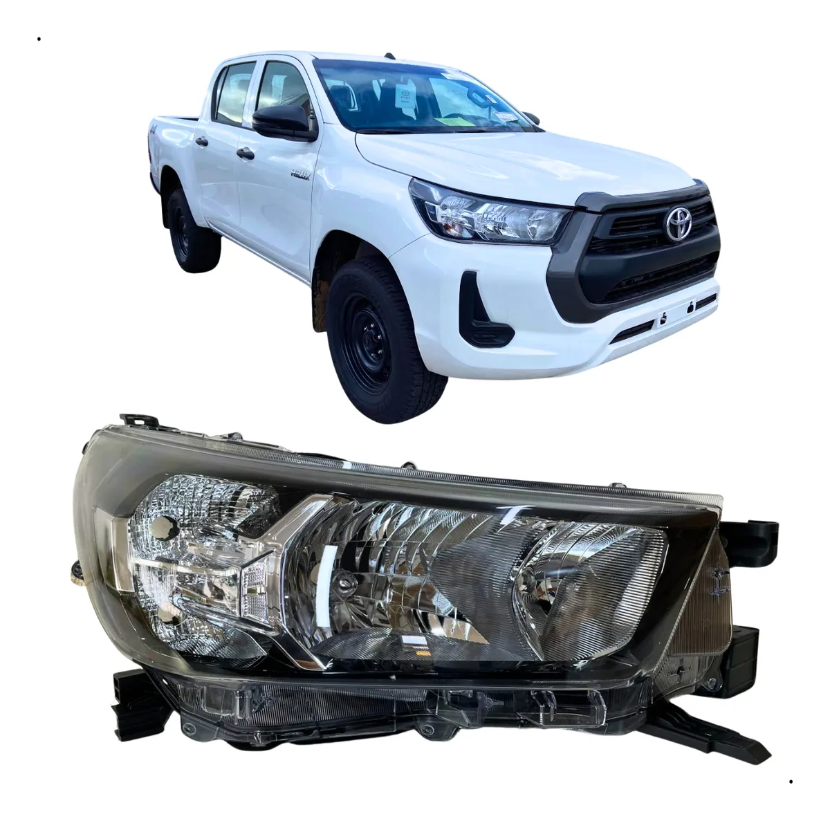 Farol Dianteiro Direito Genuíno Toyota Hilux 2021 À 2025 Direito/passageiro