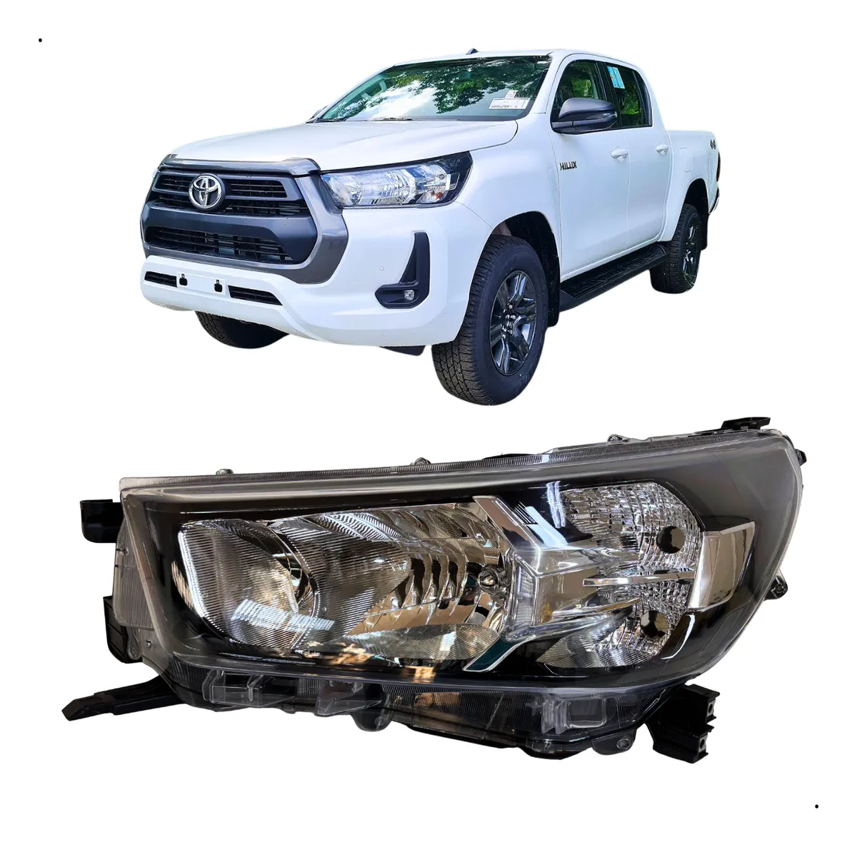 Farol Dianteiro Esquerdo Genuíno Depo Hilux 2021 À 2025 Esquerdo/motorista