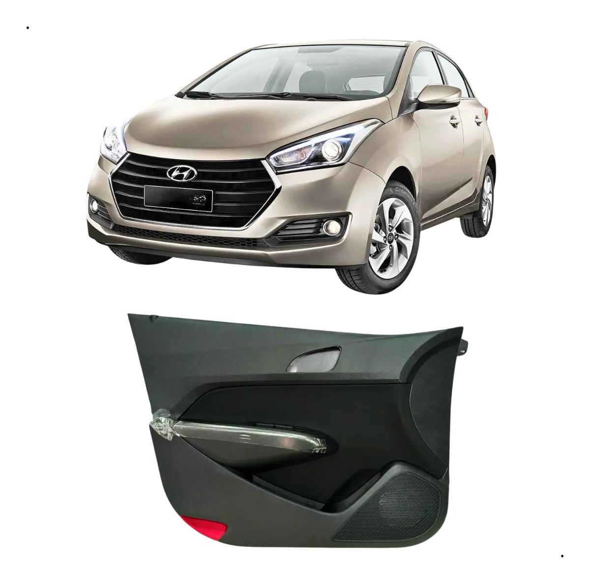Forro Porta Dianteira Lado Esquerdo Hyundai Hb20 2015 À 2019