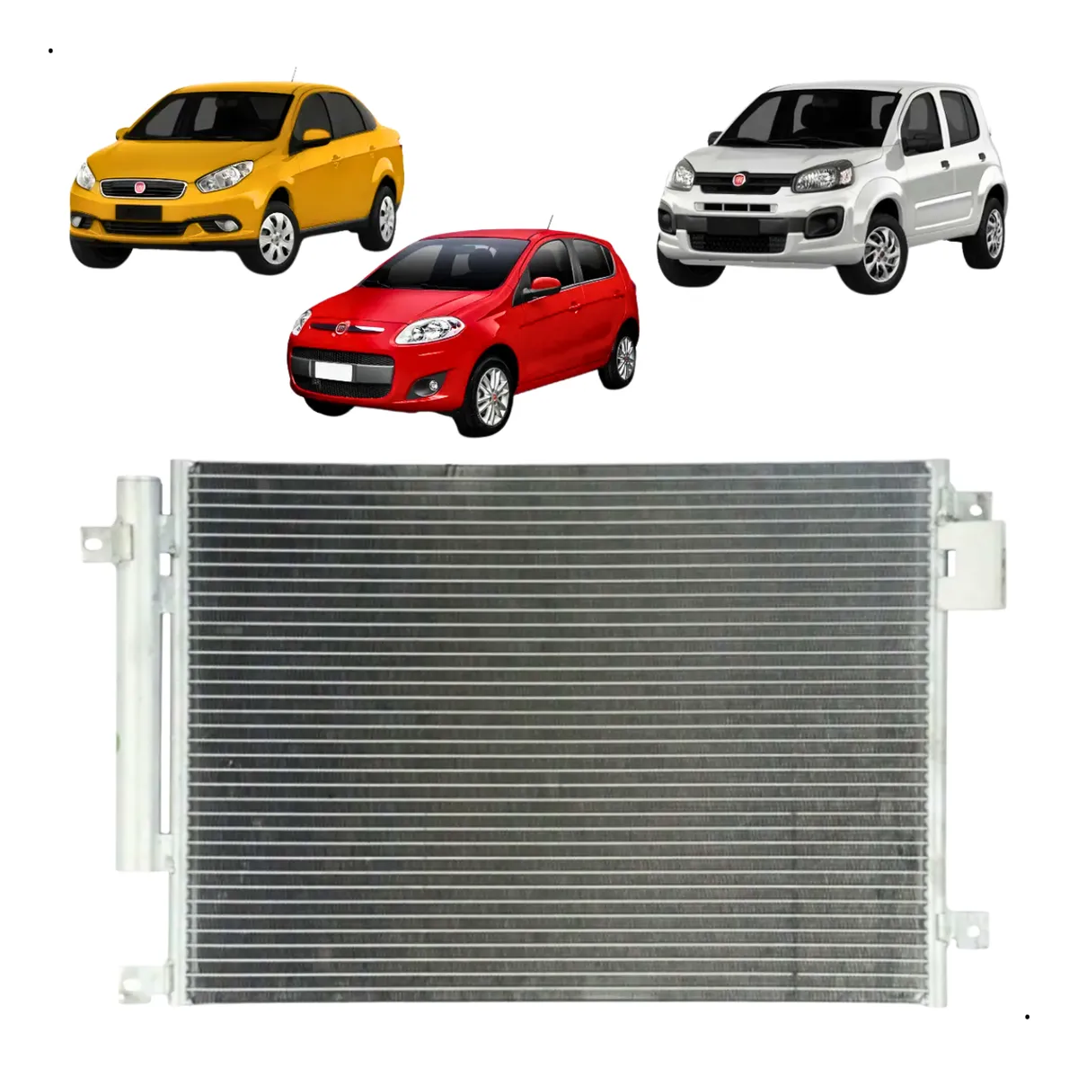 Condensador Fiat Novo Palio Siena Uno 2012 A 2017 Valeo