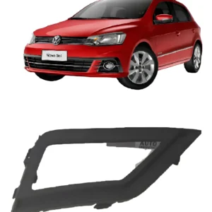 Grade Moldura Milha Direita Gol Saveiro Voyage G7 5u0853666q Preto Direito