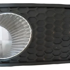 Moldura Milha Com Furo Cromada Direito Palio 2004 - 2012 Preto Direito