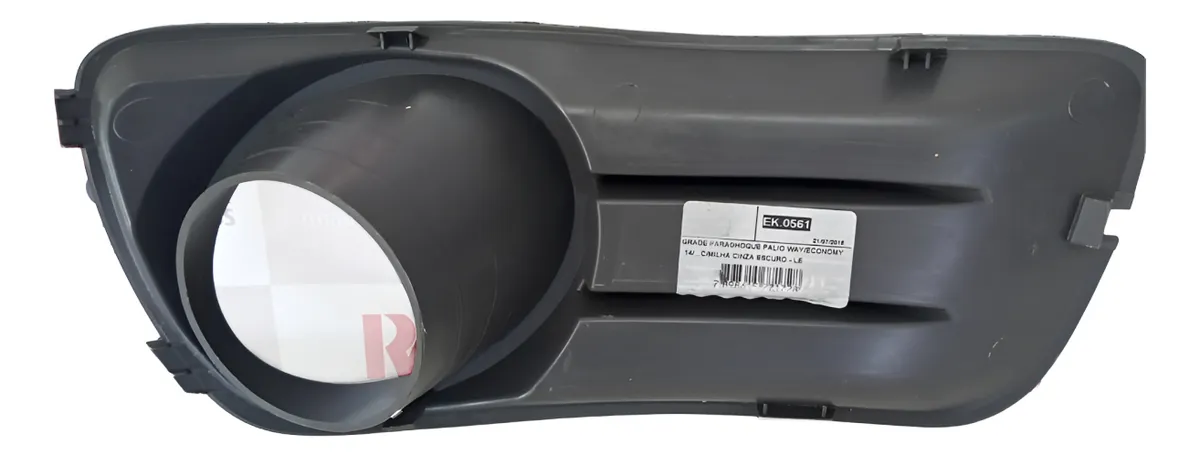 Moldura Farol Milha Esquerdo Palio Way 2004 - 2015 Preto Esquerdo - Imagem 2